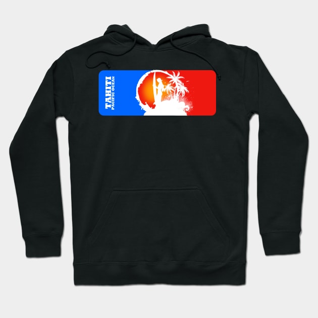 TAHITI Surf Paradise Hoodie by dejava